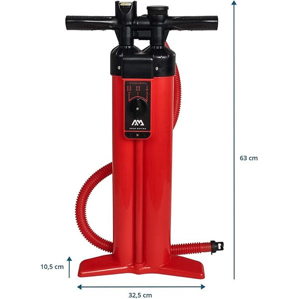 Triple Action High-Pressure Hand Pump - Liquid Air V3 - Dimensions