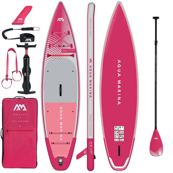 Aqua Marina Raspberry CORAL Touring Inflatable SUP 2023